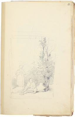 Штернберг Василий Иванович. Альбом рисунков с пейзажами, портретами и набросками 